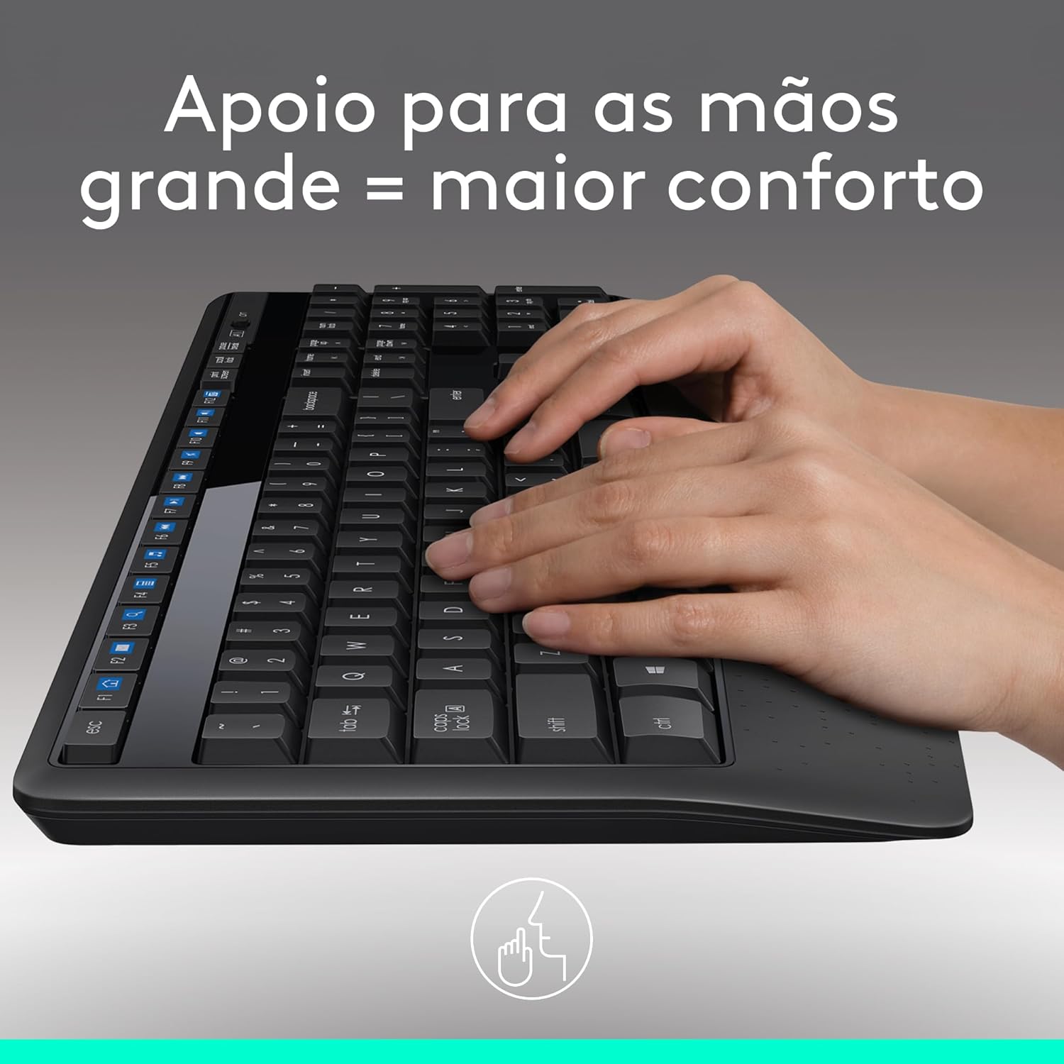 Teclado e Mouse sem fio Logitech MK345 ABNT2