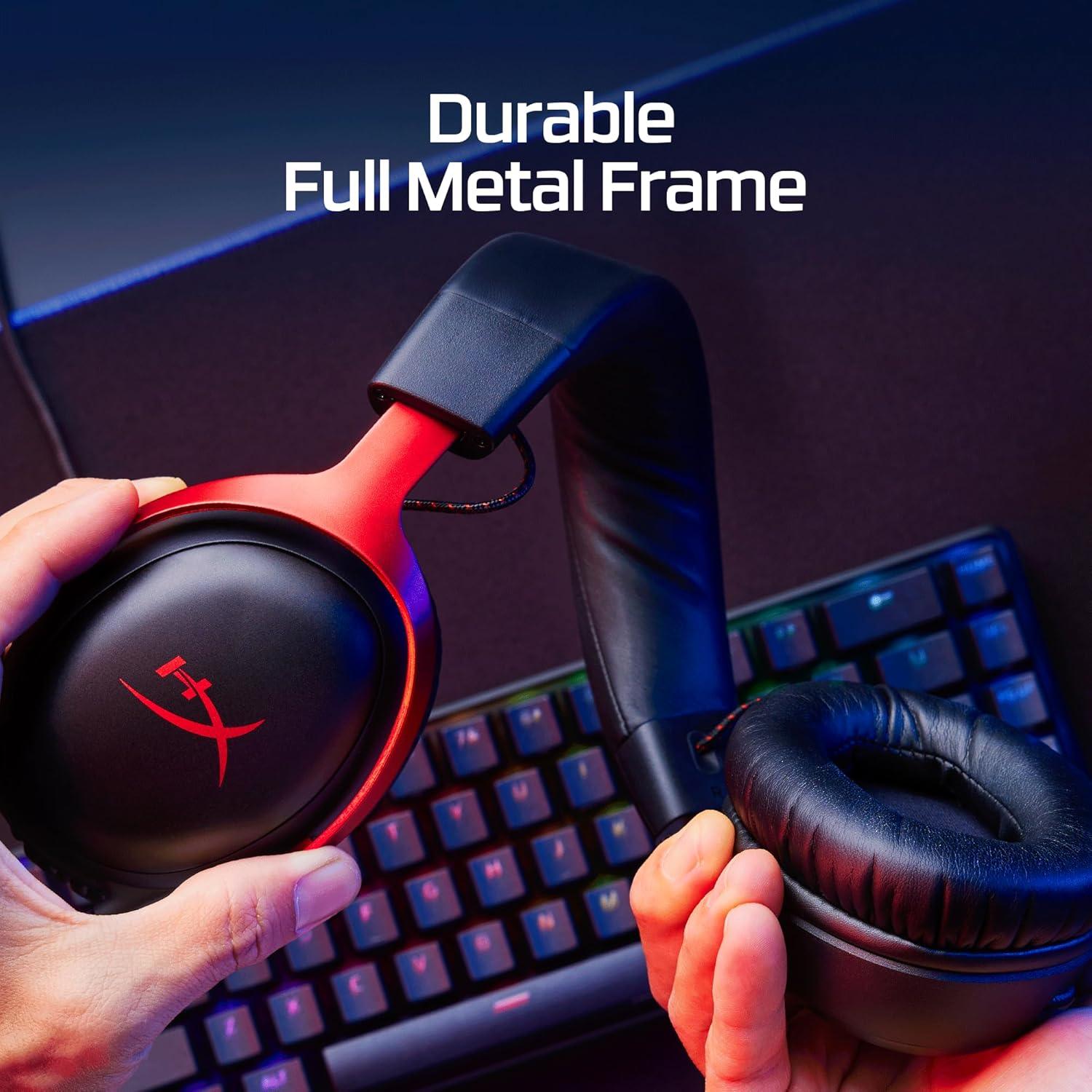 HEADSET HYPERX CLOUD III PRETO E VERMELHO