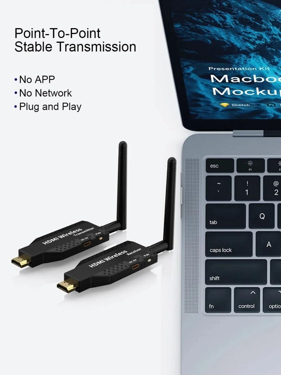 Kit Transmissor Receptor Hdmi Sem Fio Wireless 1080p C/ Nf