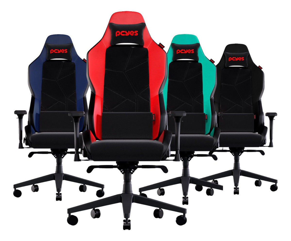 Cadeira Gamer Escritório Ergonômica Mesh/pu Até 150kg Pcyes Cor Vermelho Material Do Estofamento Pu E Mesh