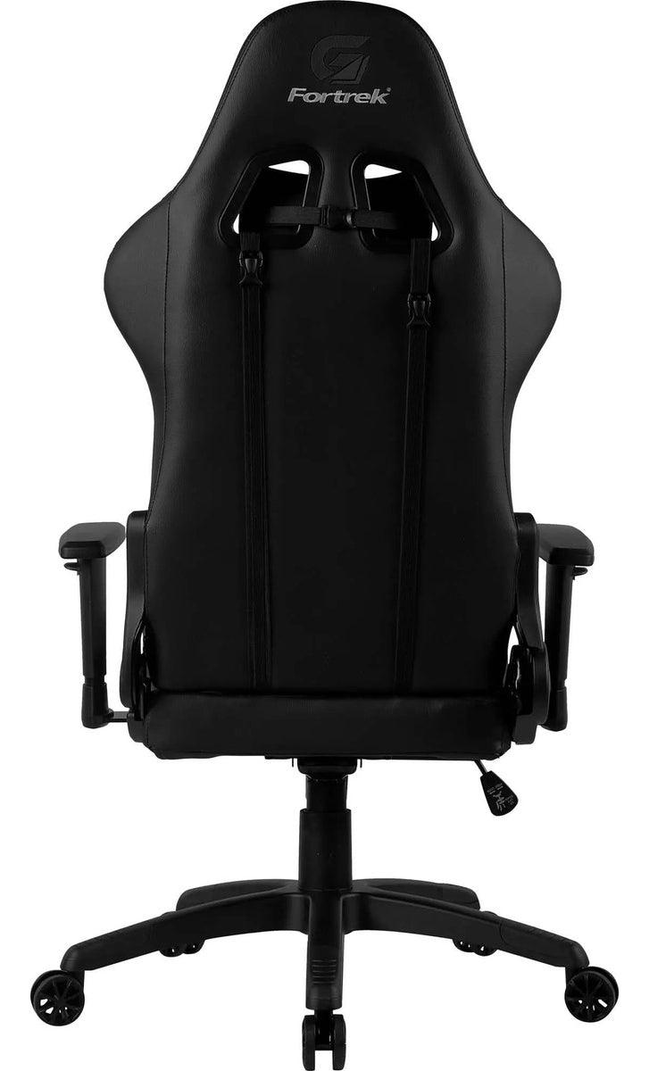 Cadeira de escritório Fortrek Cruiser gamer ergonômica  preta com estofado de couro sintético