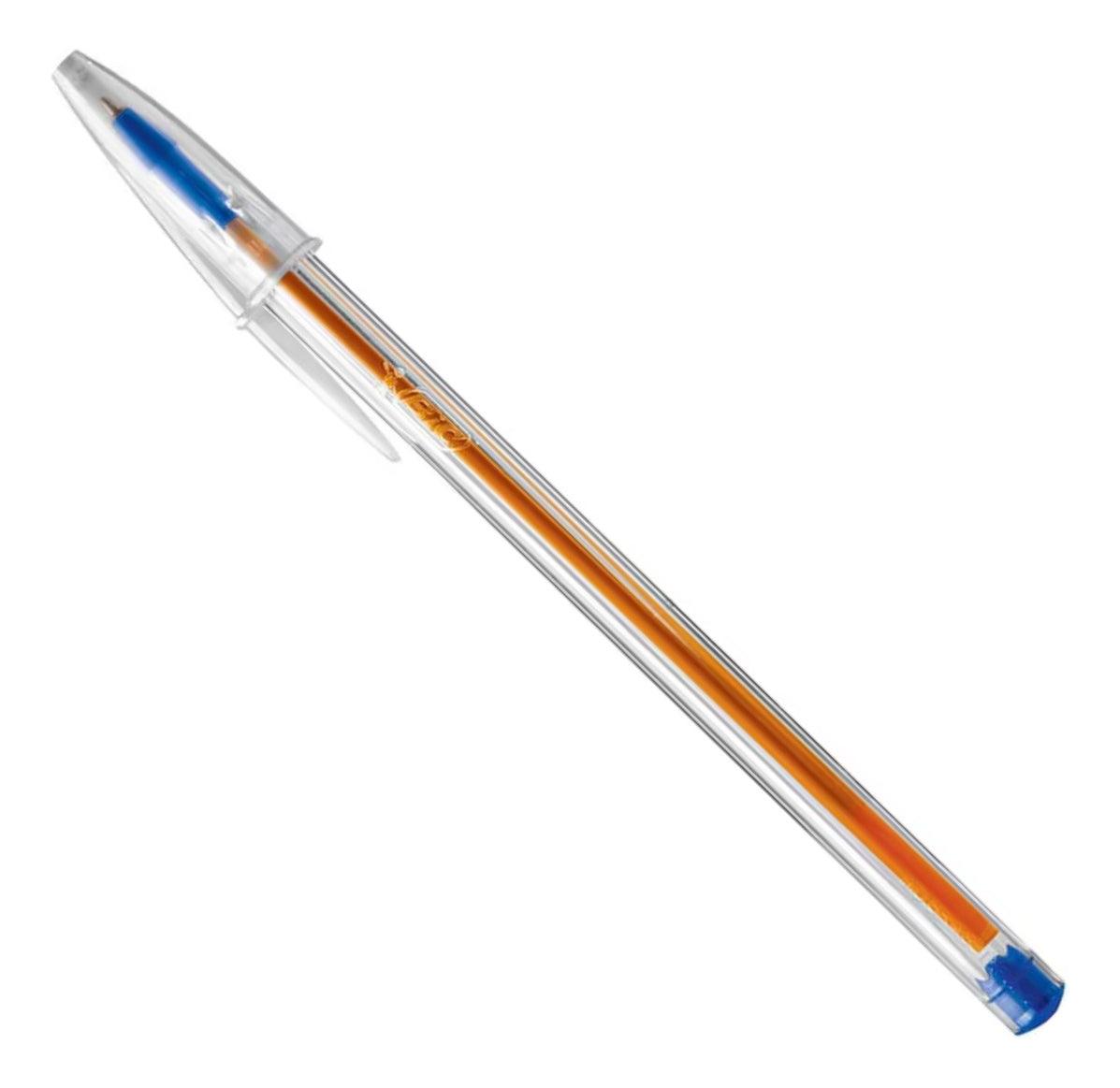 Caneta Bic Cristal Precisão 0.8mm Azul Caixa C/ 50 Cor do exterior Transparente