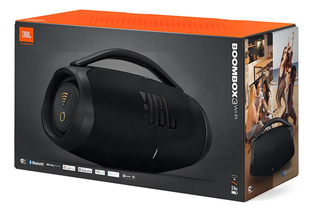 Caixa De Som Bluetooth Jbl Boombox 3 Wifi Preta 80w Cor Preto