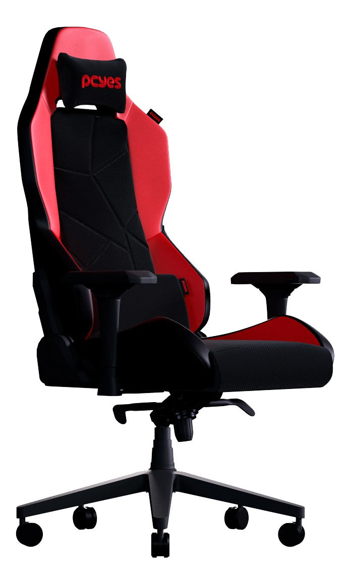 Cadeira Gamer Escritório Ergonômica Mesh/pu Até 150kg Pcyes Cor Vermelho Material Do Estofamento Pu E Mesh