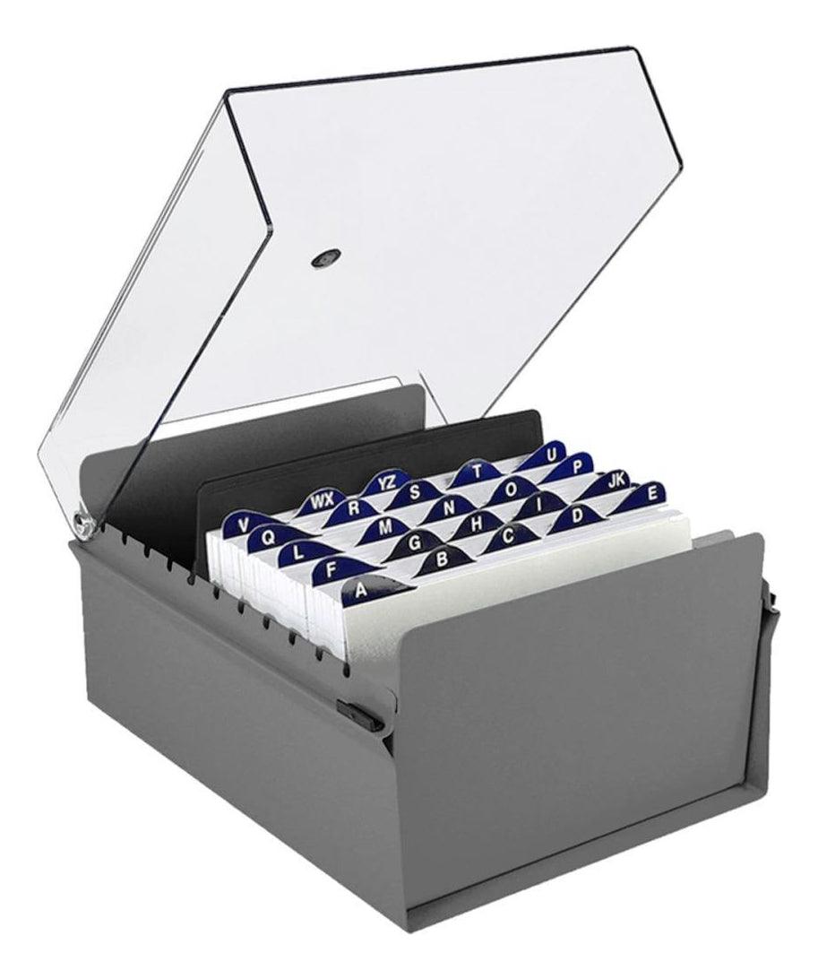 Fichario De Mesa C/ Base De Aco 6x9 Fume