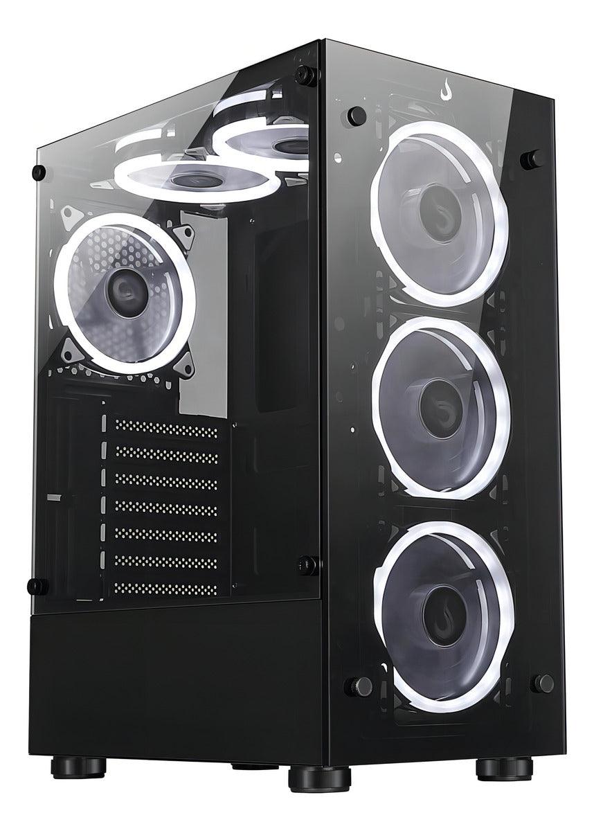 Gabinete Gamer | Rise Mode | Glass 06 Black | S/fan Cor Preto