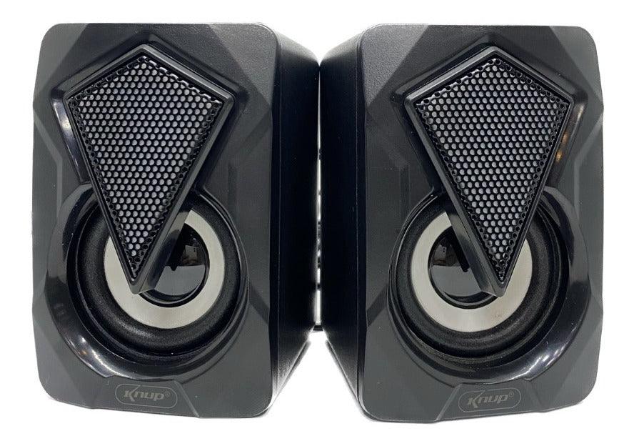 Caixa Caixinha De Som Pc Usb P2 Knup KP-RO800 Cor Preto