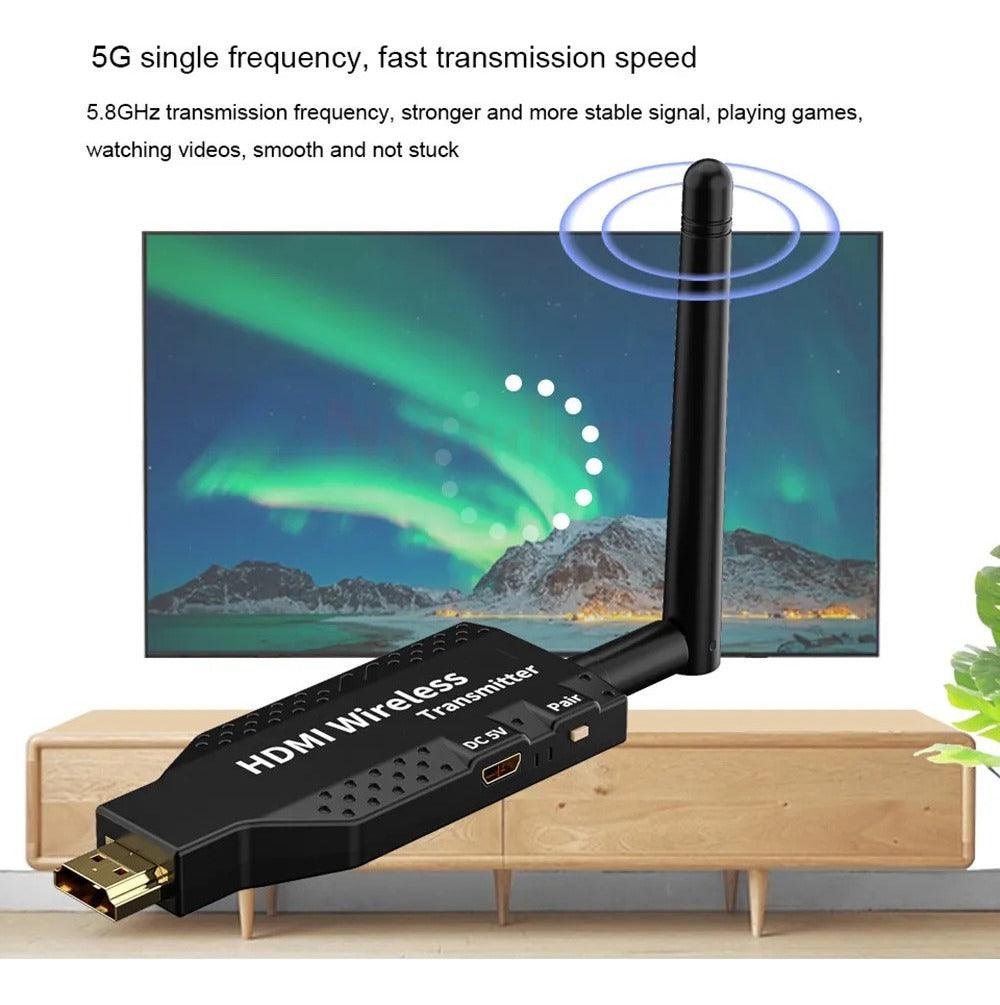 Kit Transmissor Receptor Hdmi Sem Fio Wireless 1080p C/ Nf