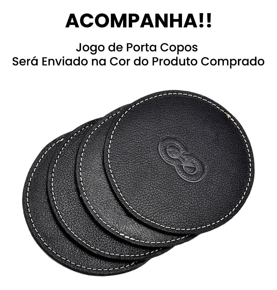 Conjunto Porta Lápis, Caneta, Risque, Bloco Galvani Ce3003 em couro