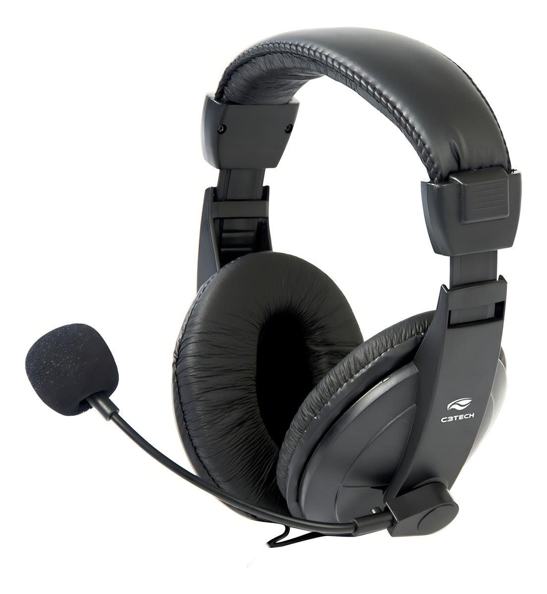 Fone De Ouvido Headset Com Microfone Voicer Comfort C3tech