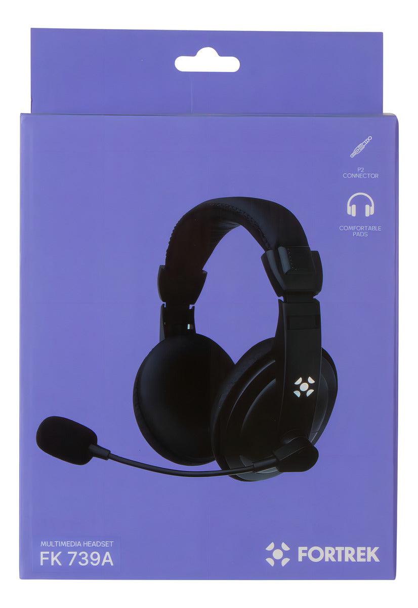 Fortrek HSL-102 | FK 739A Fone de ouvido over-ear gamer Cor Preto