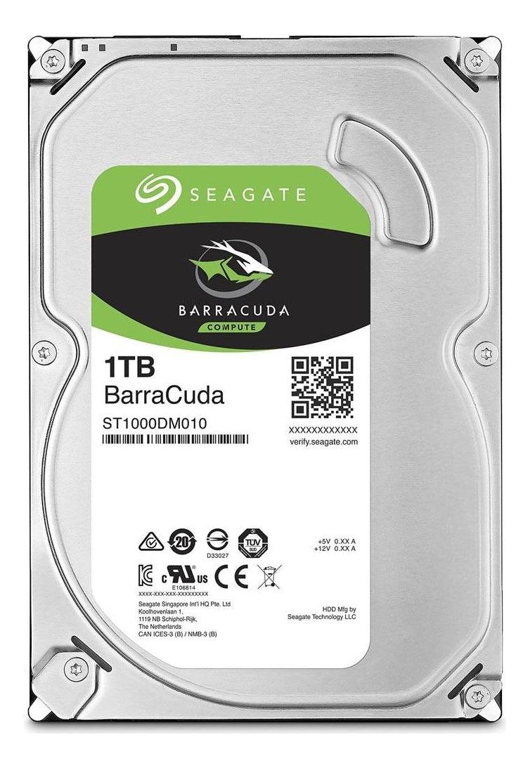 Hd Seagate Barracuda 1tb 7200rpm Cache 32mb Sata 6 Gb/s Cor Prata