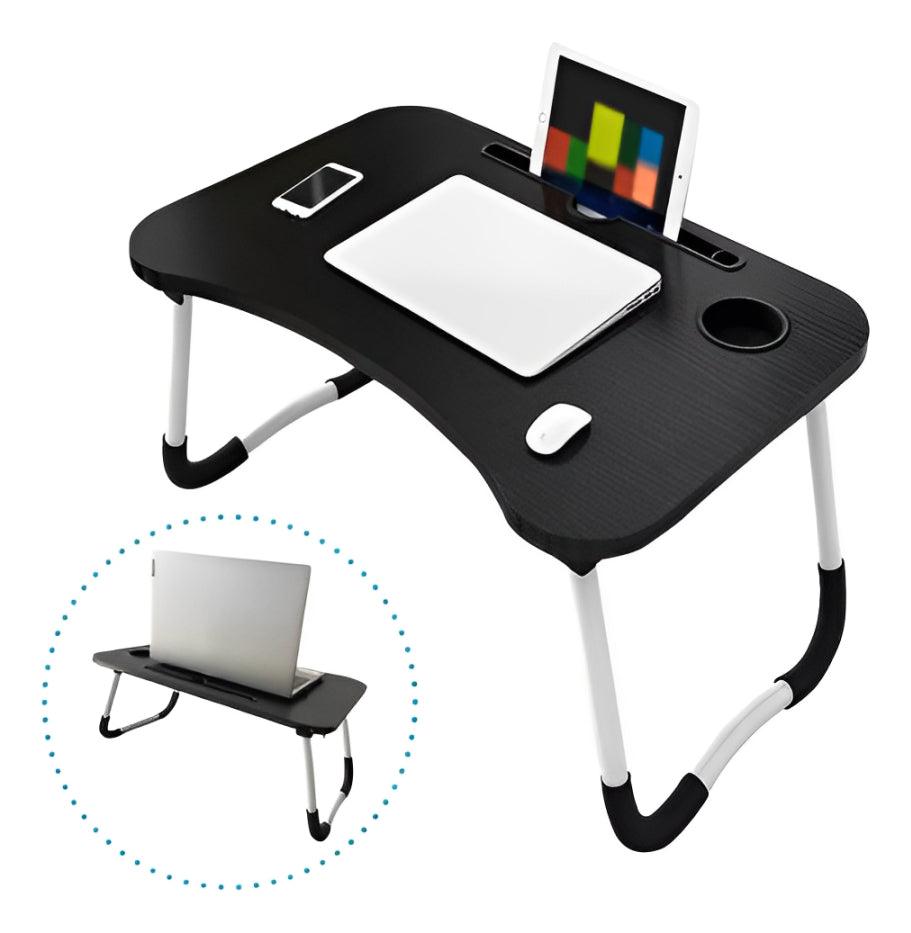 Mesa Dobrável Portátil P/ Notebook Home Office Cama Refeição Cor Preto