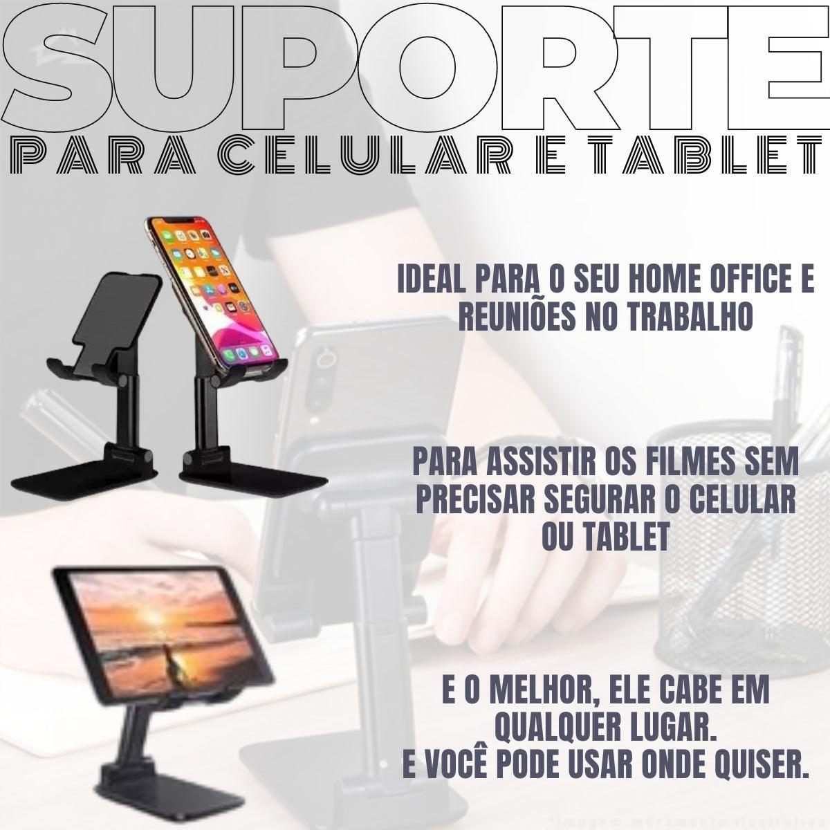 Suporte Mesa Celular Tablet Ajustável Tripé Portátil Selfie