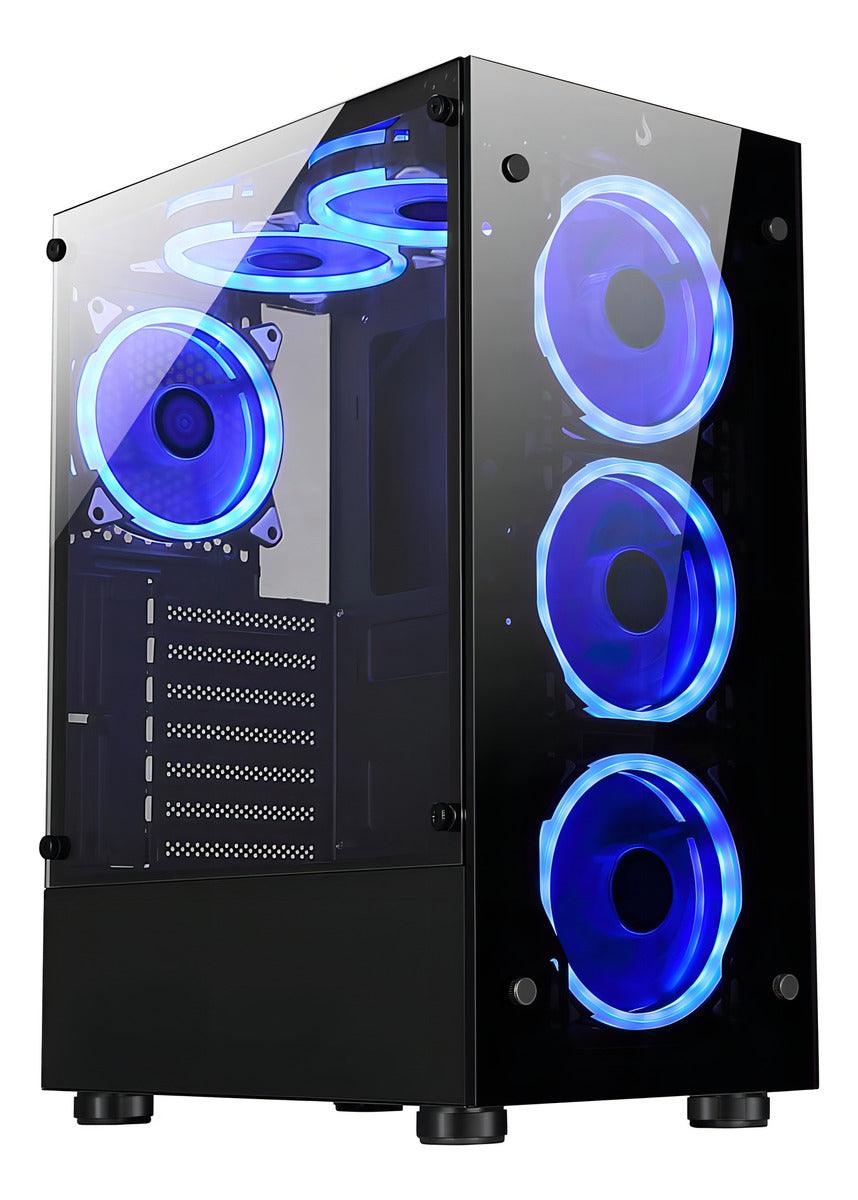 Gabinete Gamer | Rise Mode | Glass 06 Black | S/fan Cor Preto