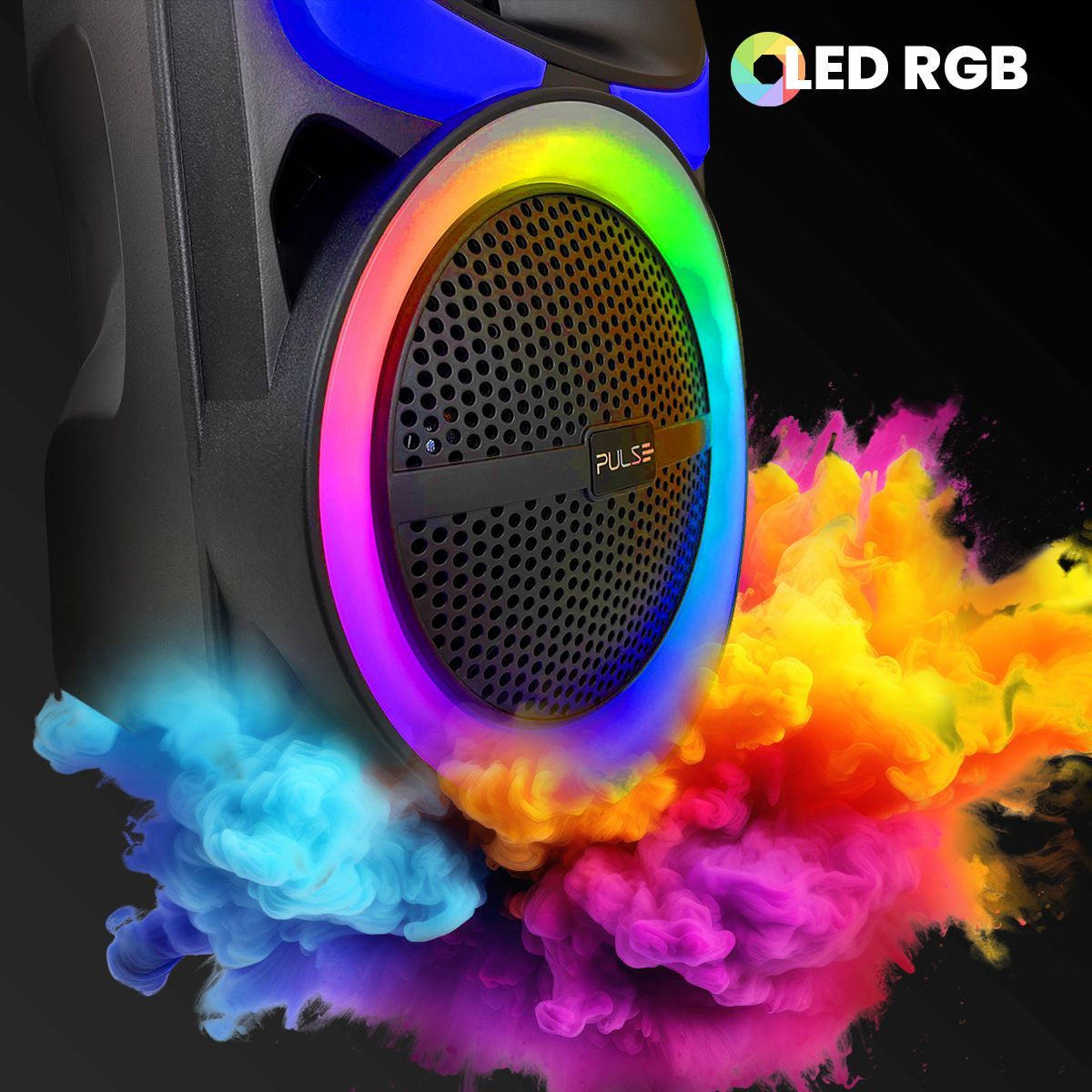 Caixa de Som Bluetooth Karaokê Pulse SP402E Gamer 250W RMS Cor Preto