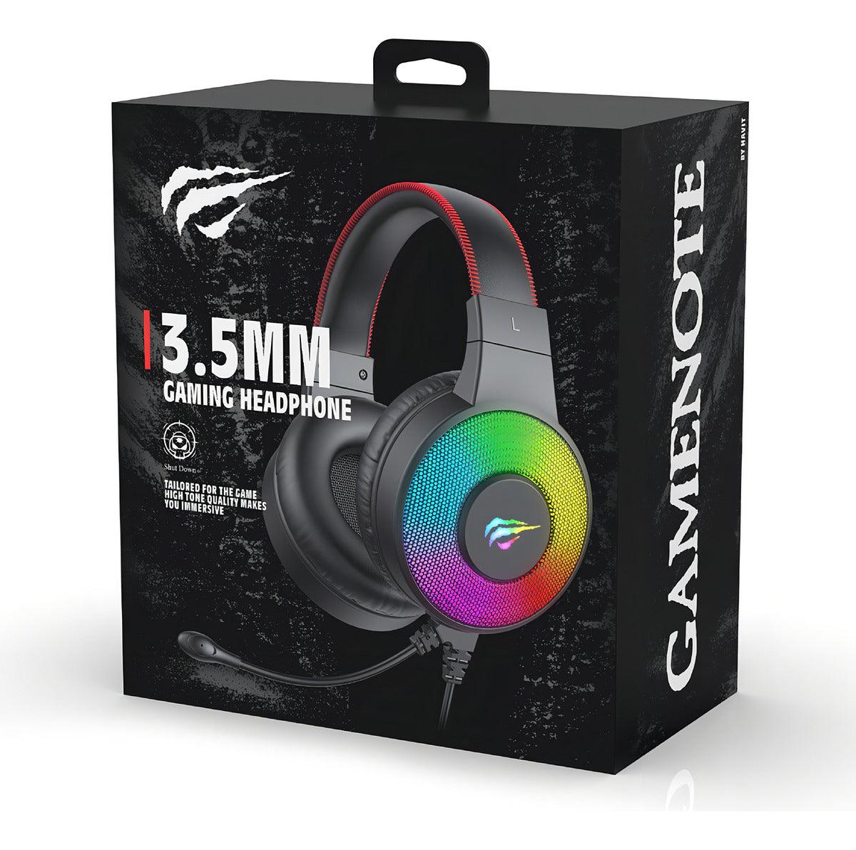 Headset Gamer Havit Gamenote H2013d Rgb Preto