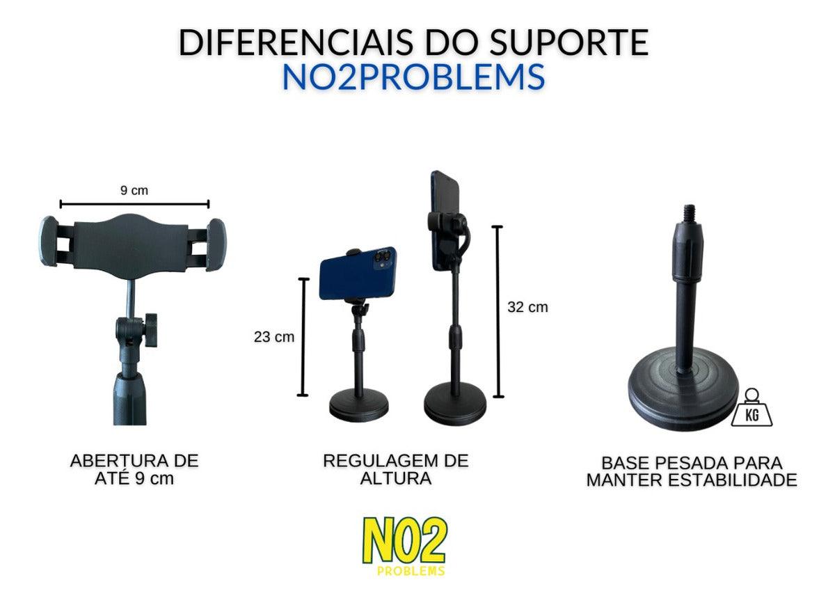 Suporte Tripé Celular Smartphone Mesa Portátil Selfie 360º