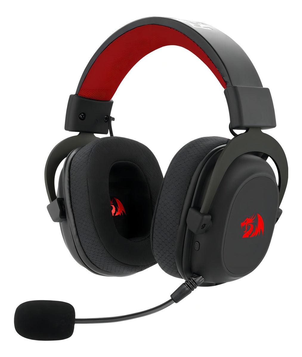 Headset Gamer Redragon H510-Pro Zeus Rgb Wireless 7.1 53mm Preto