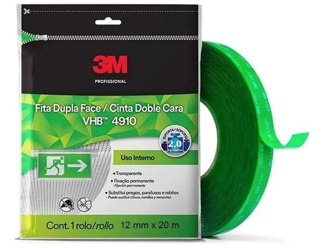 Fita Dupla Face 3m 12mm X 20m Vhb 4910