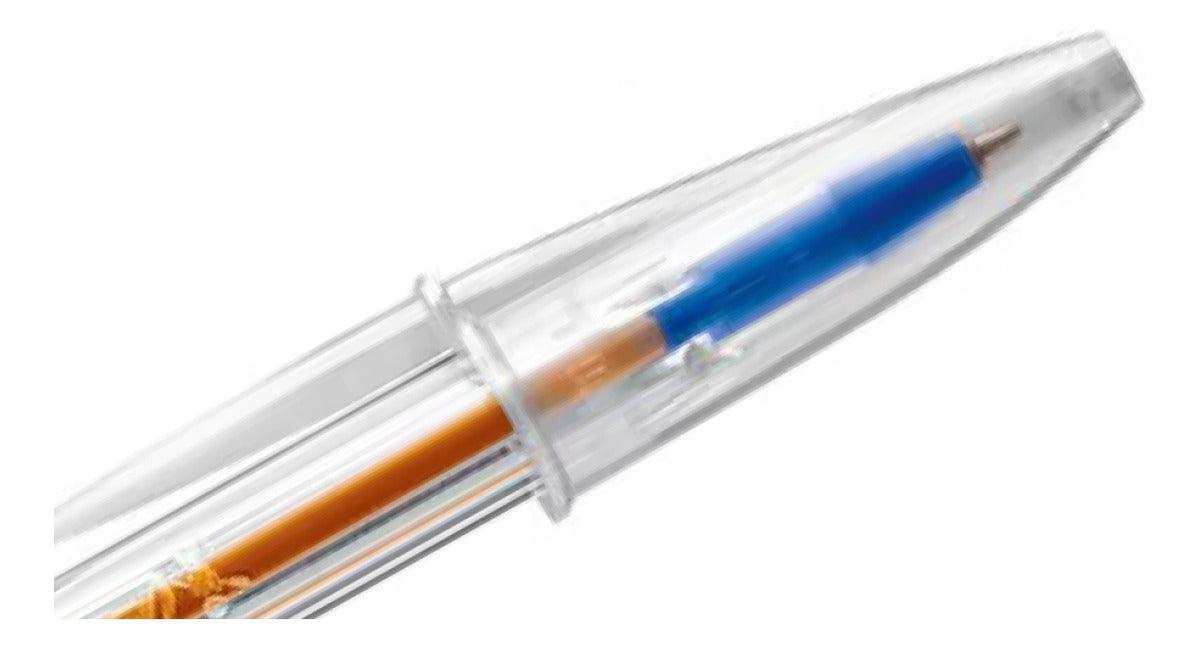 Caneta Bic Cristal Precisão 0.8mm Azul Caixa C/ 50 Cor do exterior Transparente