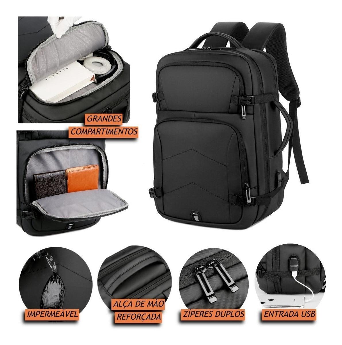 Lenovo Mochila impermeável Premium Notebook cor preto