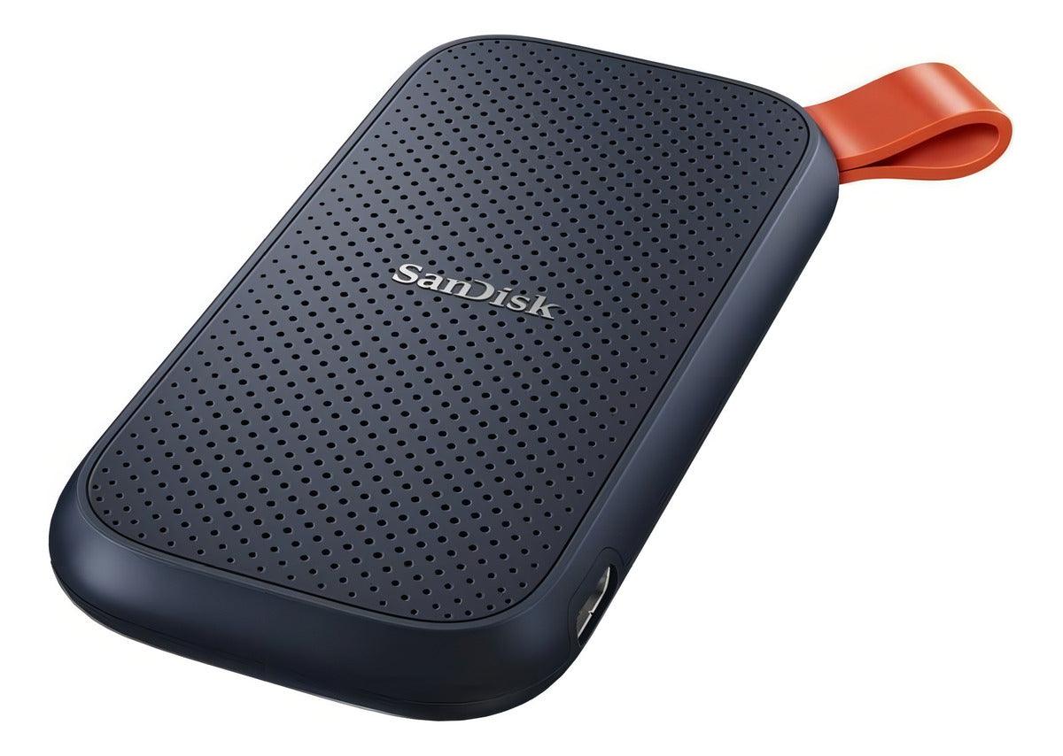 SSD Externo Portátil 1TB Interface USB 3.2 SanDisk SDSSDE30-1T00 Velocidade de Leitura Até 800MB/s Preto