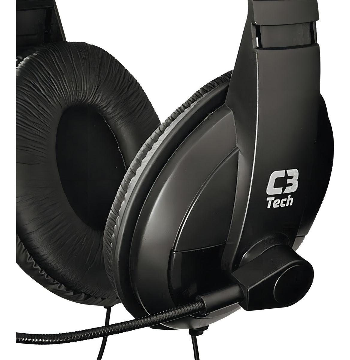 Fone De Ouvido Headset Com Microfone Voicer Comfort C3tech