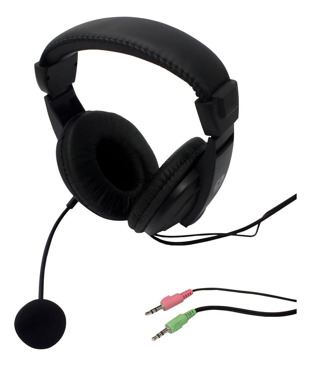 Fone De Ouvido Headset Com Microfone Voicer Comfort C3tech