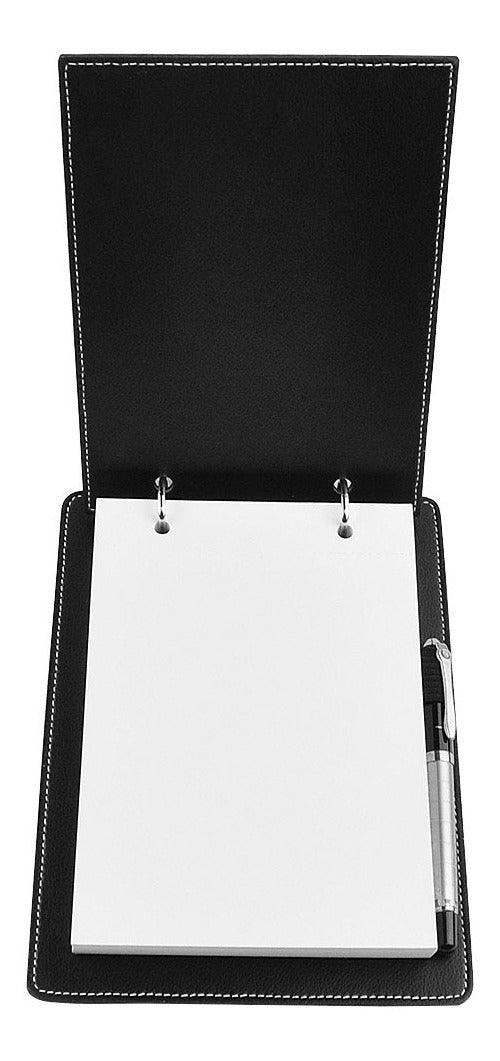Conjunto Porta Lápis, Caneta, Risque, Bloco Galvani Ce3003 em couro