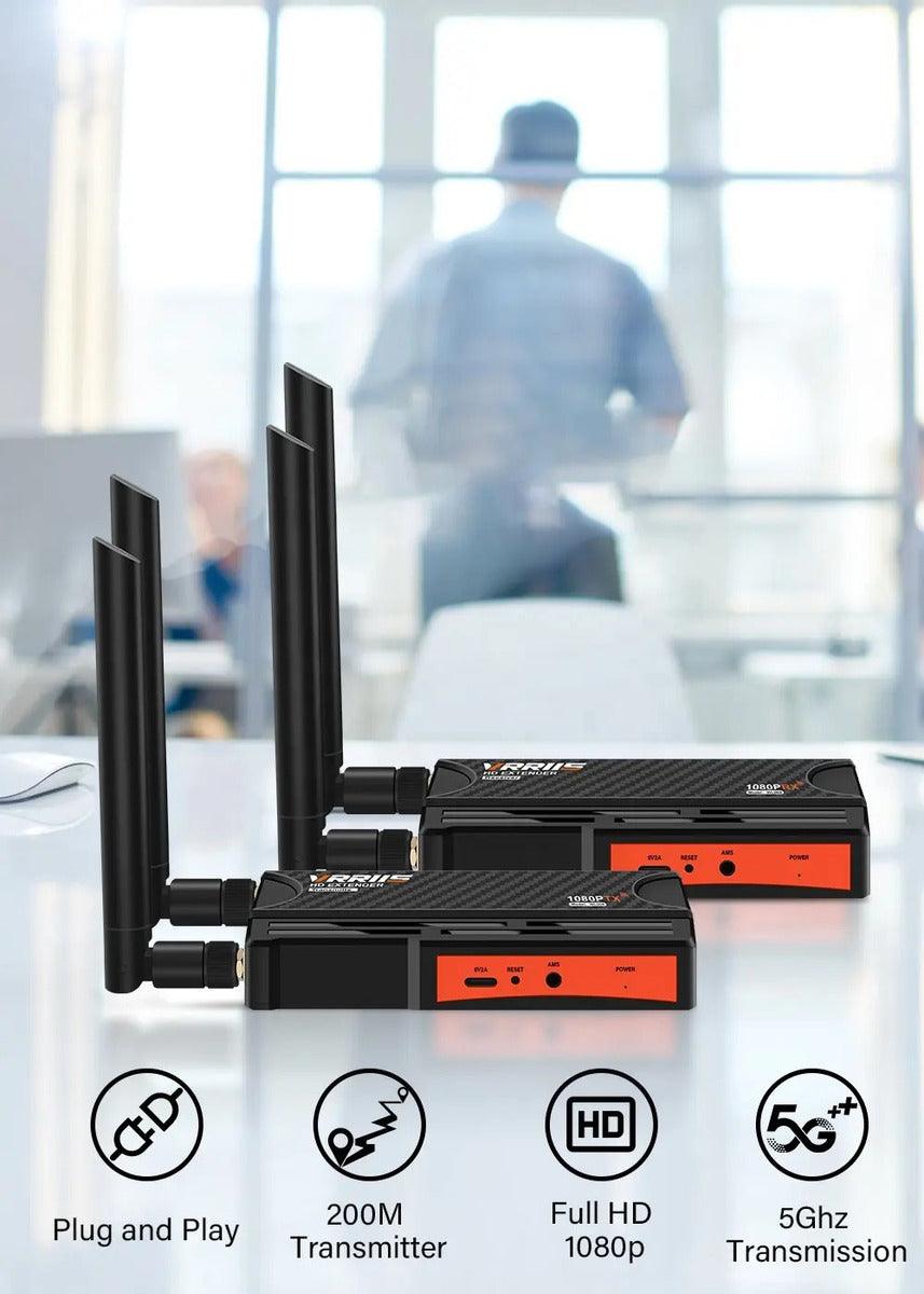 Hdmi Wireless S/fio Full Hd 5.8g Transmissor Até 200mts