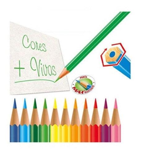 Lápis De Cor EcoLápis Faber-Castell 24 Cores Sextavado