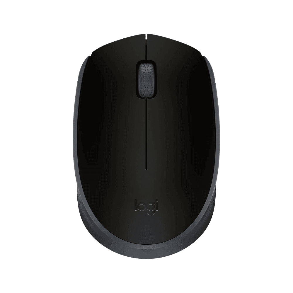 Mouse sem fio Logitech M170 com Design Ambidestro Compacto, Conexão USB e Pilha Inclusa - Preto