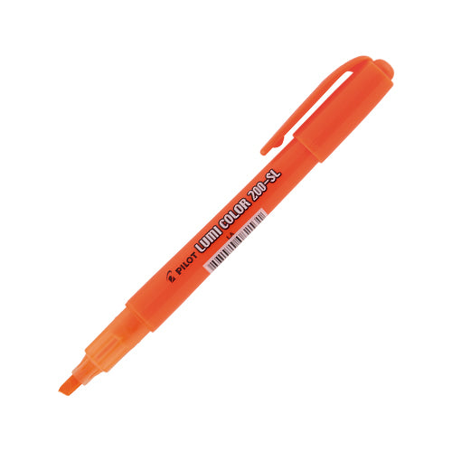 PINCEL MARCA TEXTO LARANJA LUMICOLOR 200SL PILOT 12UND
