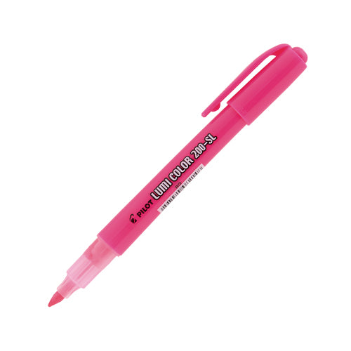 PINCEL MARCA TEXTO ROSA LUMICOLOR 200SL PILOT 12UND