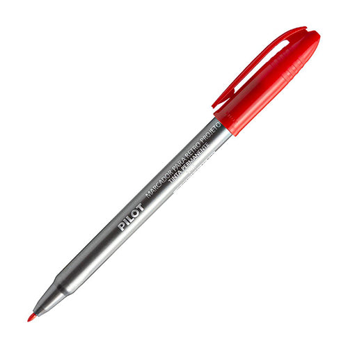 PINCEL RETROPROJETOR PONTA 2.0 VERMELHO - PILOT 12UND